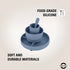 Mikk-Line Silicone Dinner Set Tableware Faded Denim